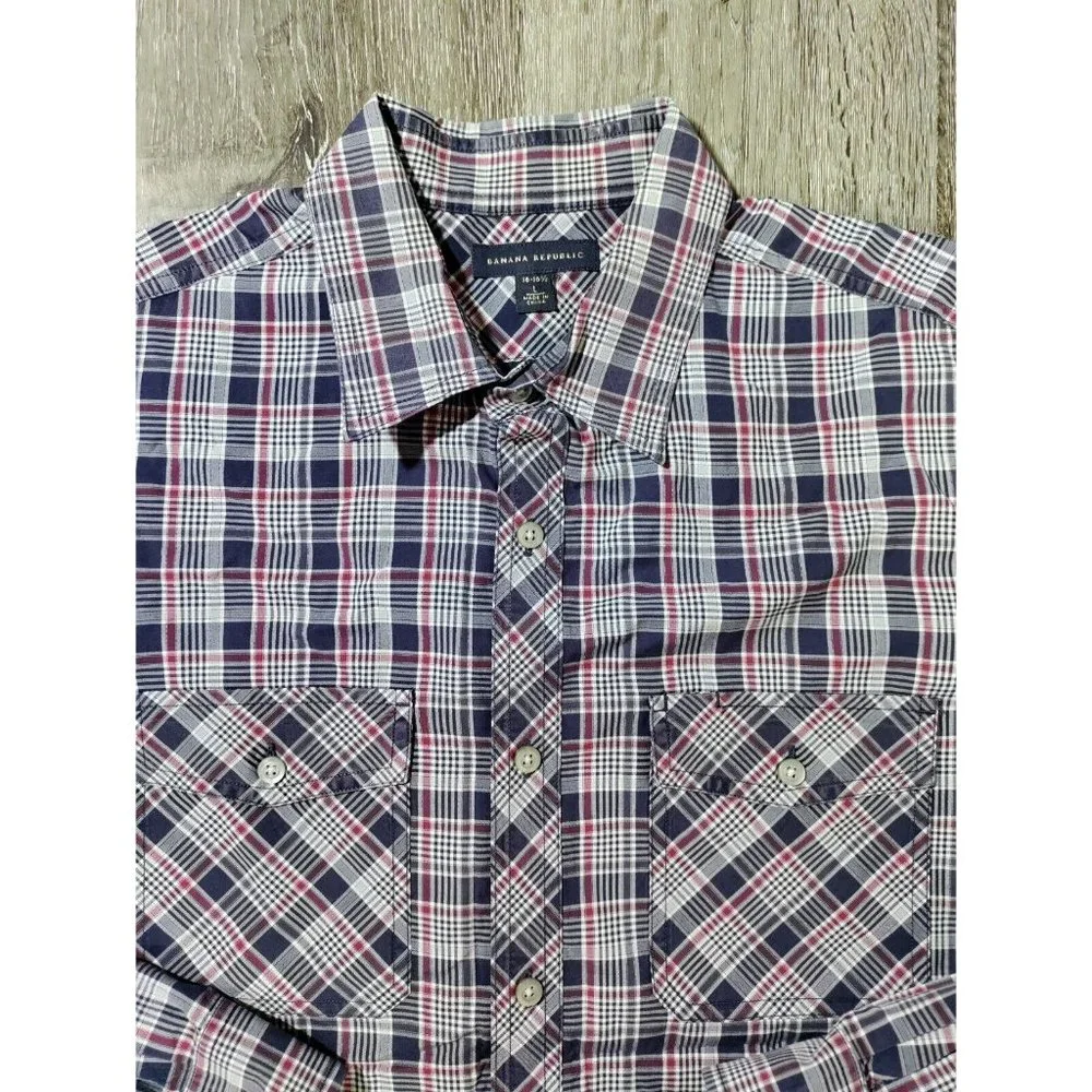 Banana Republic Mens Button Up Shirt Size Large